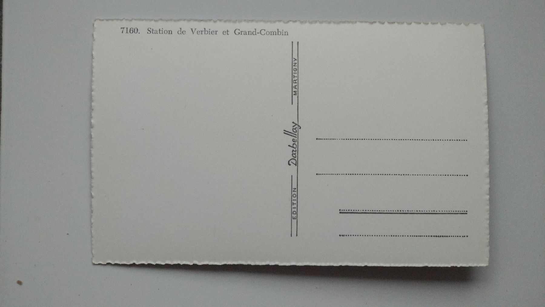 Cartes postales:  Station de Verbier et Grand-Combin non circulée – D'occasion à Farvagny-le-Grand par LaCaverne 1