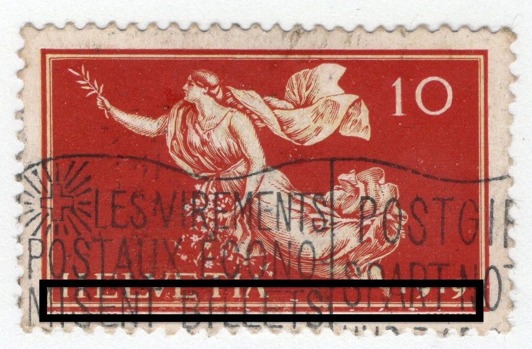 Tutti i francobolli: 074b CH 1919 Franc. della pace/dif. – Usato da Breganzona venduto da dede46