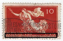 074b CH 1919 Franc. della pace/dif.