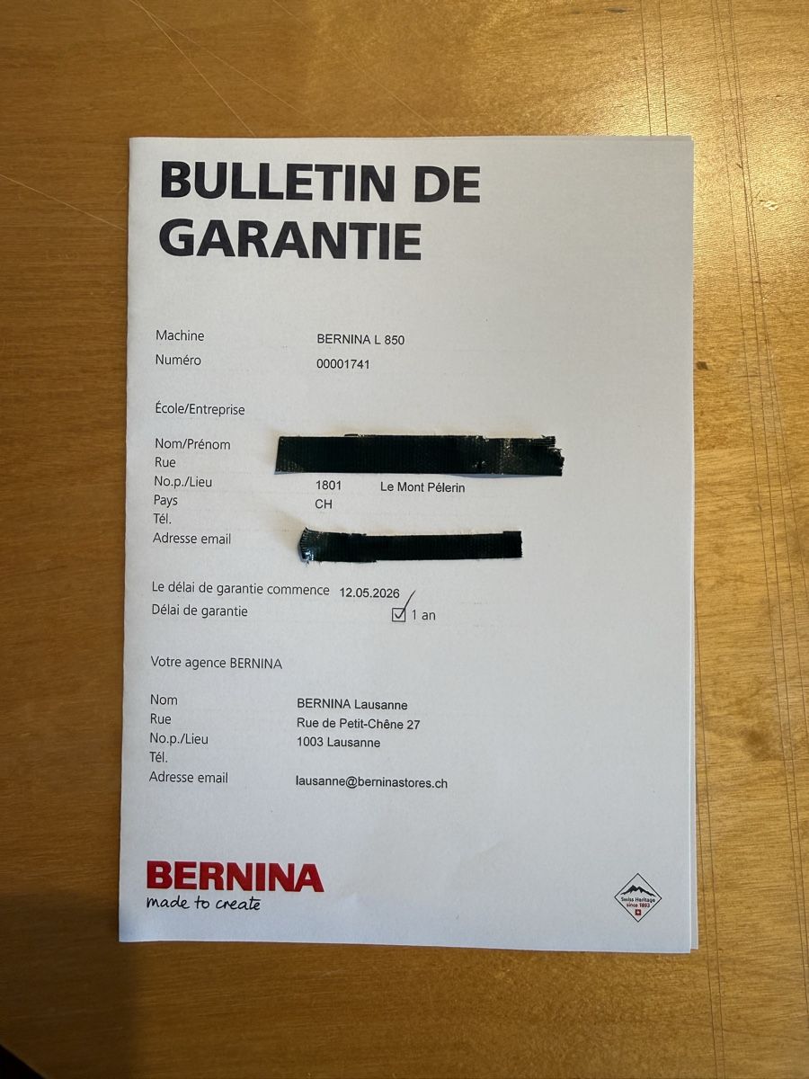 Bernina Nähmaschinen: Surjeteuse Bernina L850 – Neu (gemäss Beschreibung) aus Le Mont-Pèlerin von tho_7tjm 3