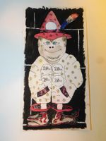 Neue Fundschätze Kunst Röbi Wyss original Aquarell Zeichnung