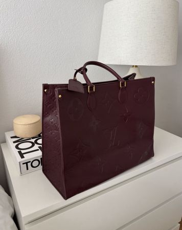Burgundy Big Tote Bag