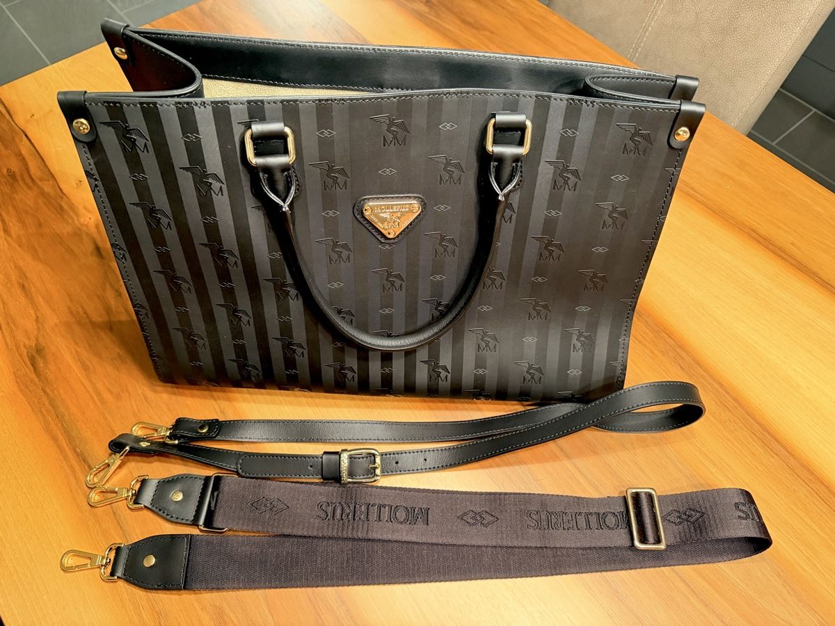 Maison Mollerus Taschen für Damen: Maison Mollerus Tasche schwarz/gold – Neu (gemäss Beschreibung) aus Muotathal von lil_pq5n
