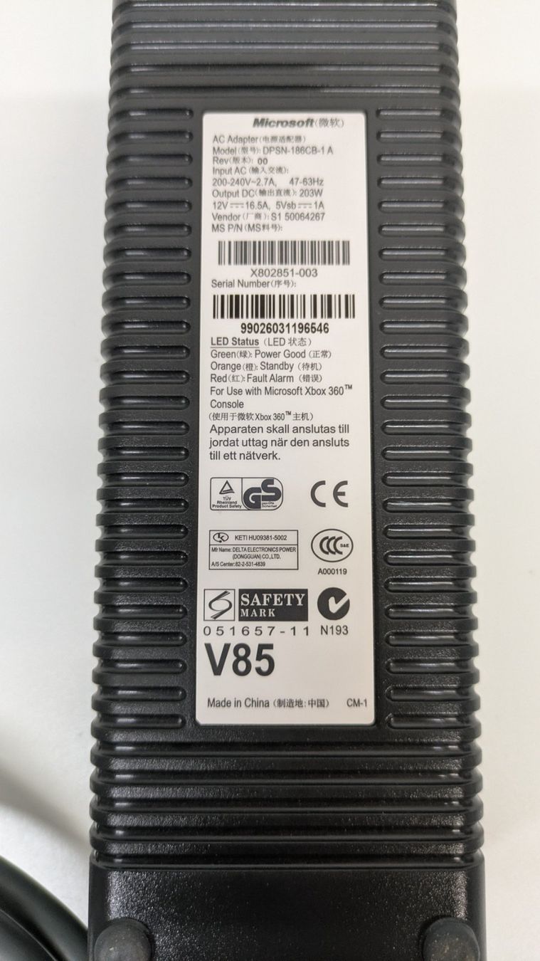 Microsoft Adapter & Kabel: Original Xbox 360 Netzteil / Power Adapter – Gebraucht aus Menziken von mame18 2