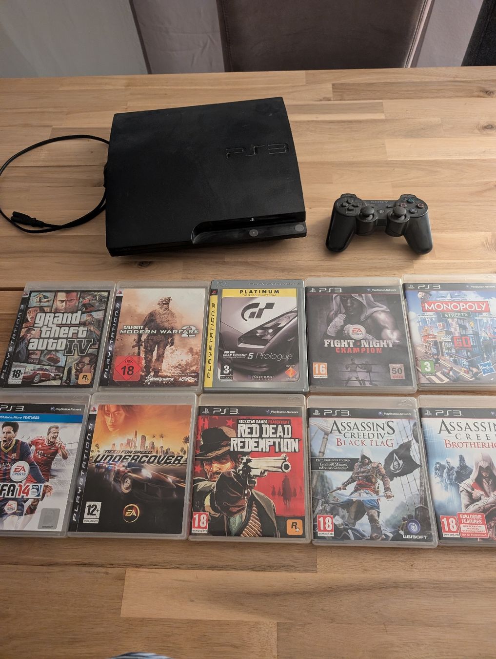 Sony Konsolen: Playstation 3 mit controller + spiele – Gebraucht aus Sursee von twu_7st5