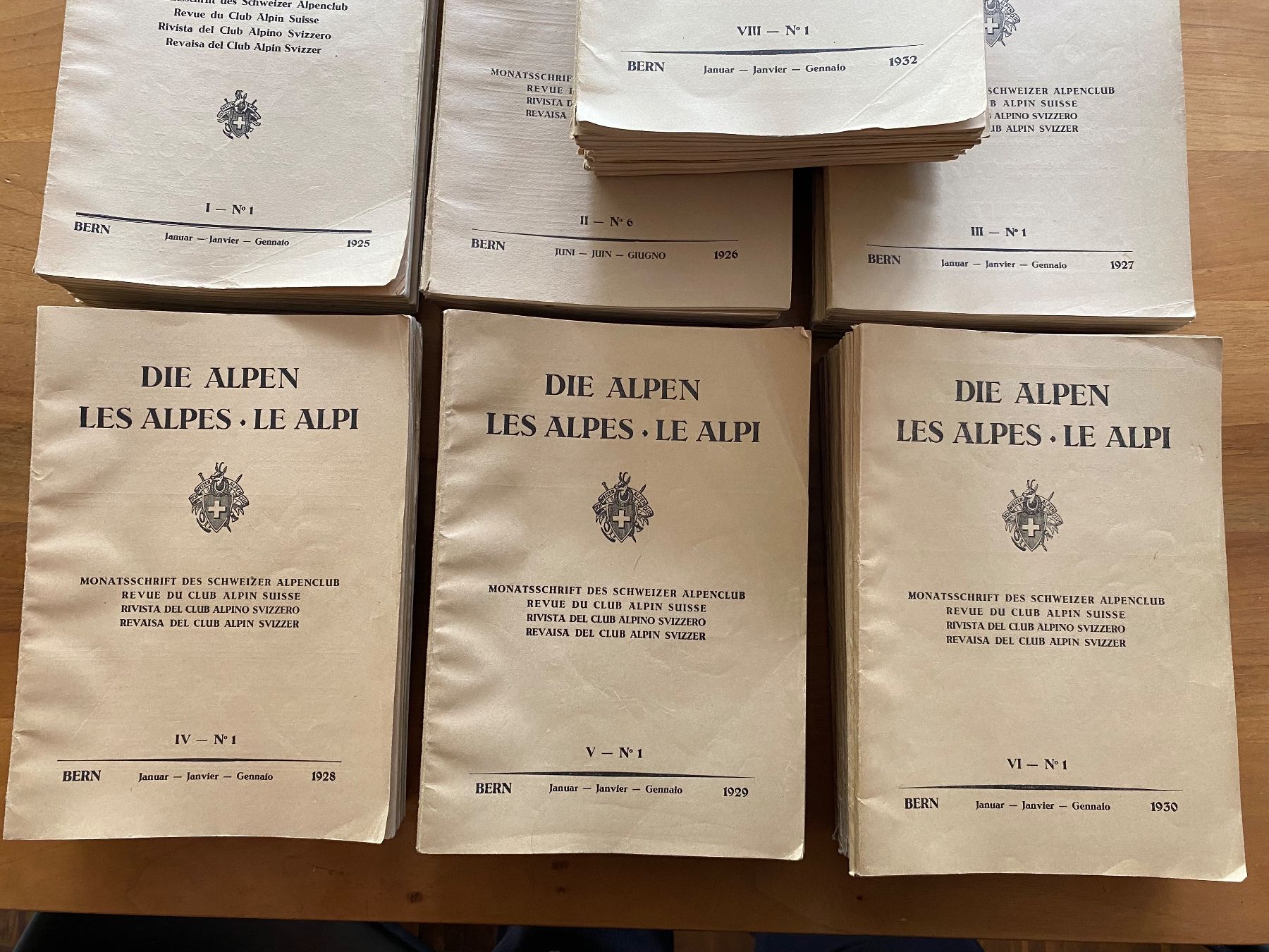 Riviste & Magazine: Die Alpen Monatsschrift SAC 1925-30                 komplett – Usato da Basel venduto da ota_2f9m 1