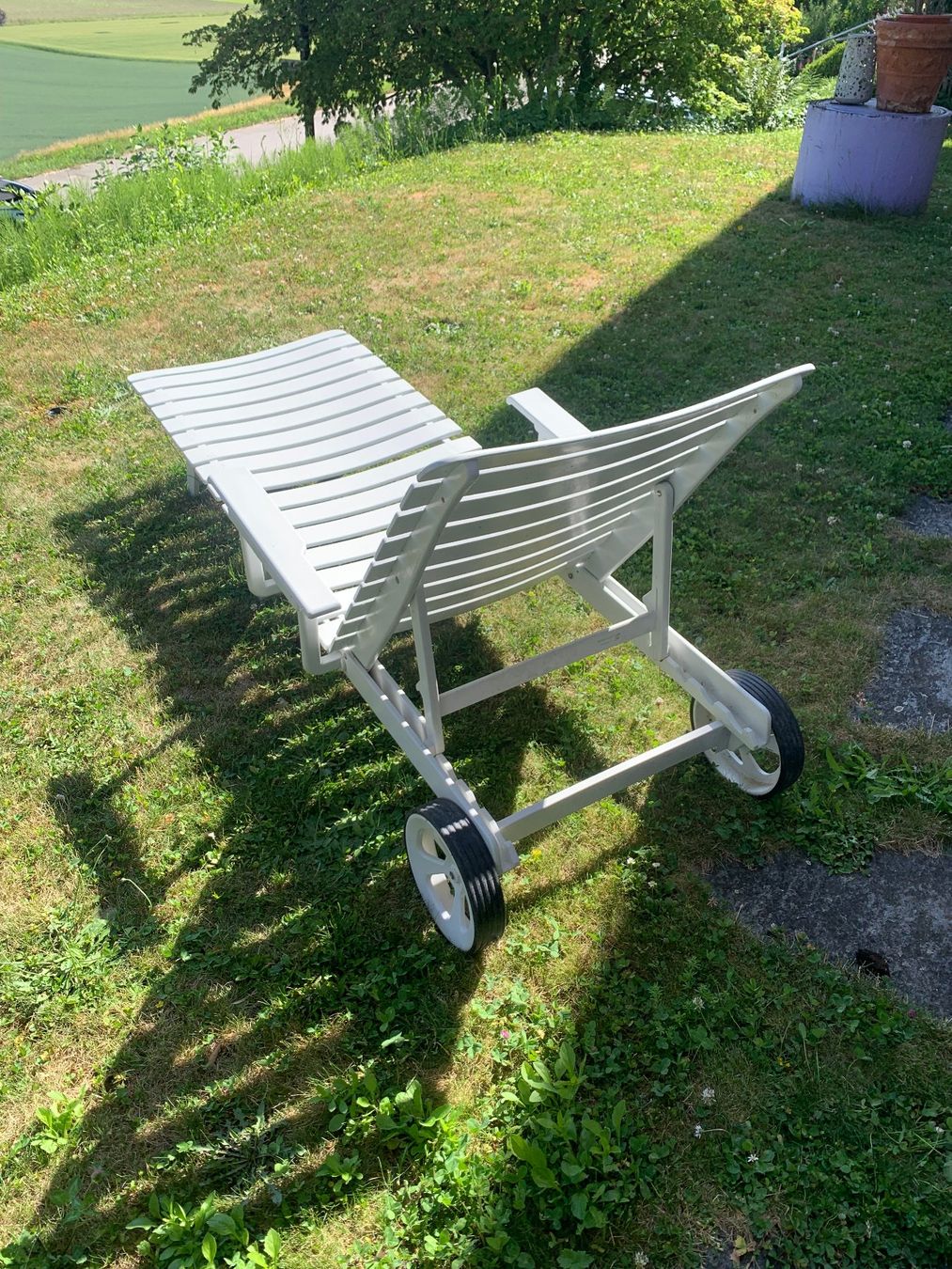 Sedie a sdraio: Sonnenliege mit Beistelltischchen – Usato da Hüntwangen venduto da PapaBob 2