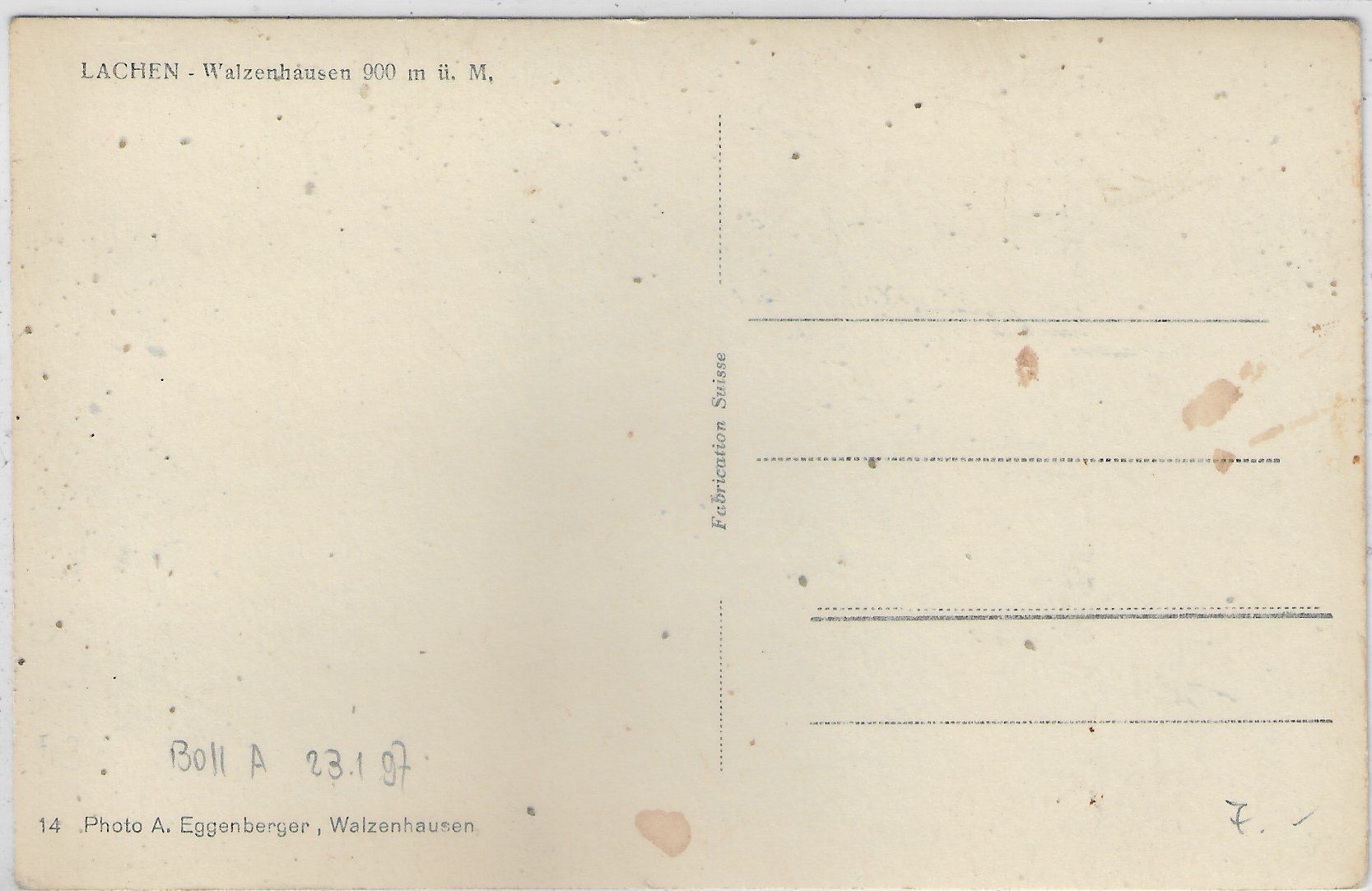 Cartoline postali: Lachen-Walzenhausen – Usato da Ettingen venduto da Kartenplanet 1