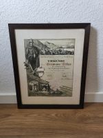Urkunde Feuerwehr Zug 1945 - seltenes Sammlerstück!