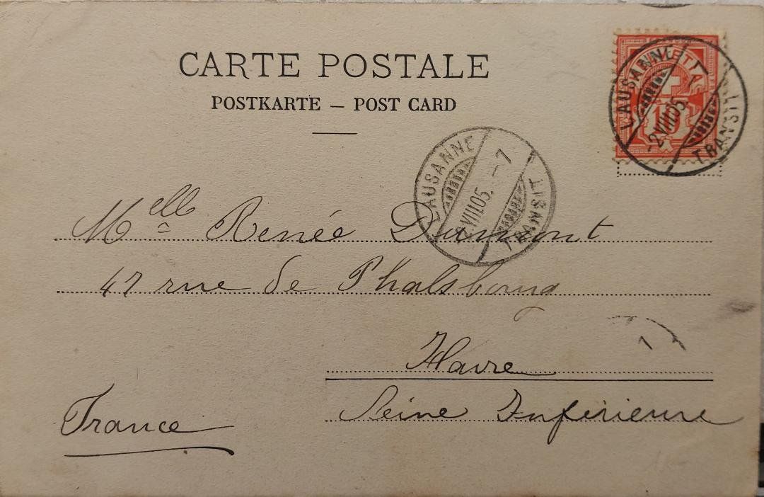 Ansichtskarten: LAUSANNE - Rue de Bourg - 1905 – Gebraucht aus Delémont von Domdom1 1