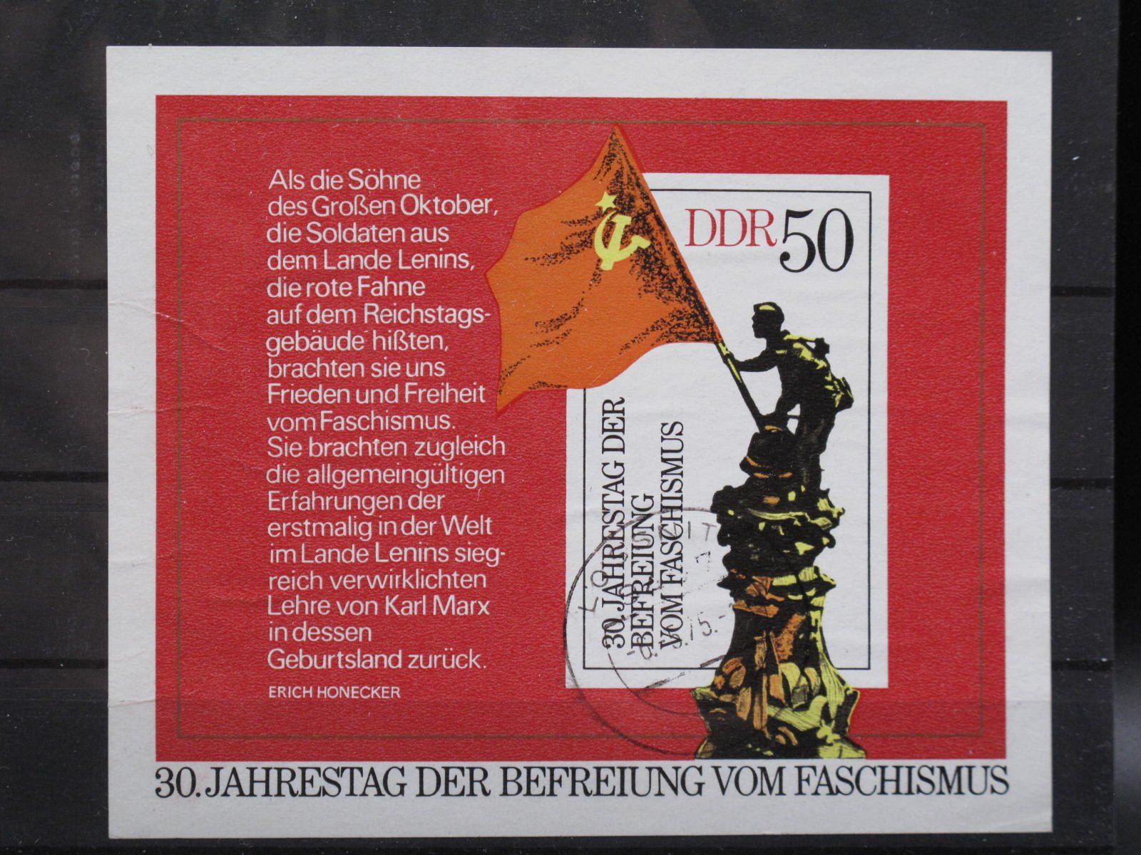 Tutti i francobolli: DDR 1975  30.Jahrestag Block 42 gest. – Usato da Wil SG venduto da fva01