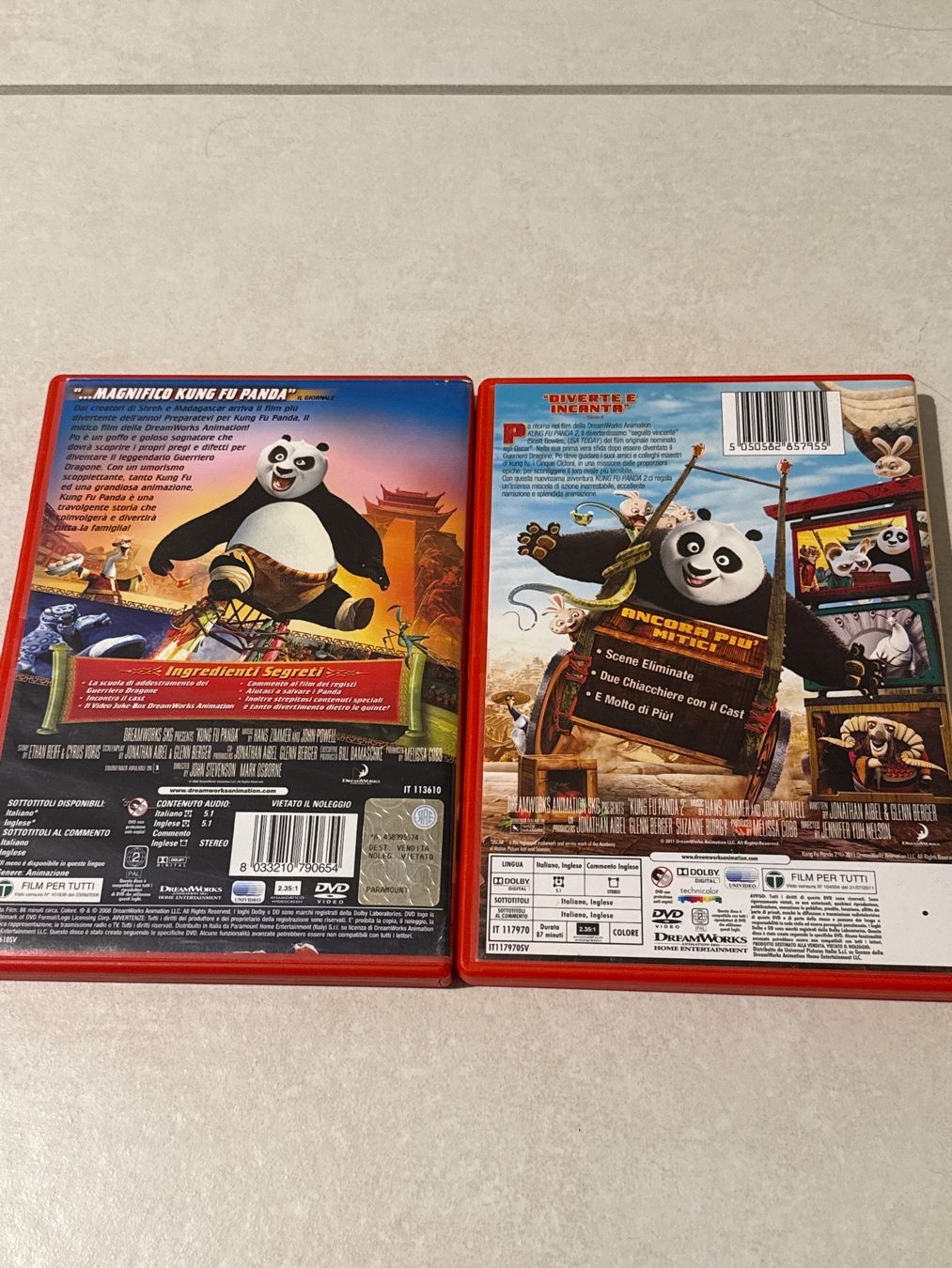 Tutti i DVDs: King Fu Panda 1,2 – Usato da Cadenazzo venduto da nick995 1