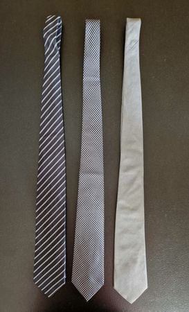 3er Set Herren Krawatten - Marken Sacoor und Raoul, Top!