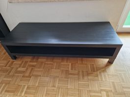 Schwarzer TV-Tisch/Lowboard, Holz, skandinavisches Design.