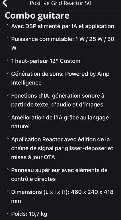 Amplificateurs: Positive Grid Réactor 50 – D'occasion à Grand-Lancy par smo_xv2h