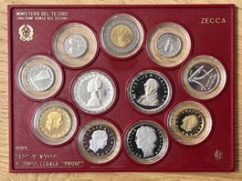 Italien 1985 – Offizielles Proof-Münzset IPZS Rom (11 Münzen