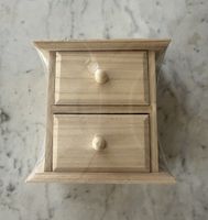 8 Stk. kleine Holzkommoden zum basteln