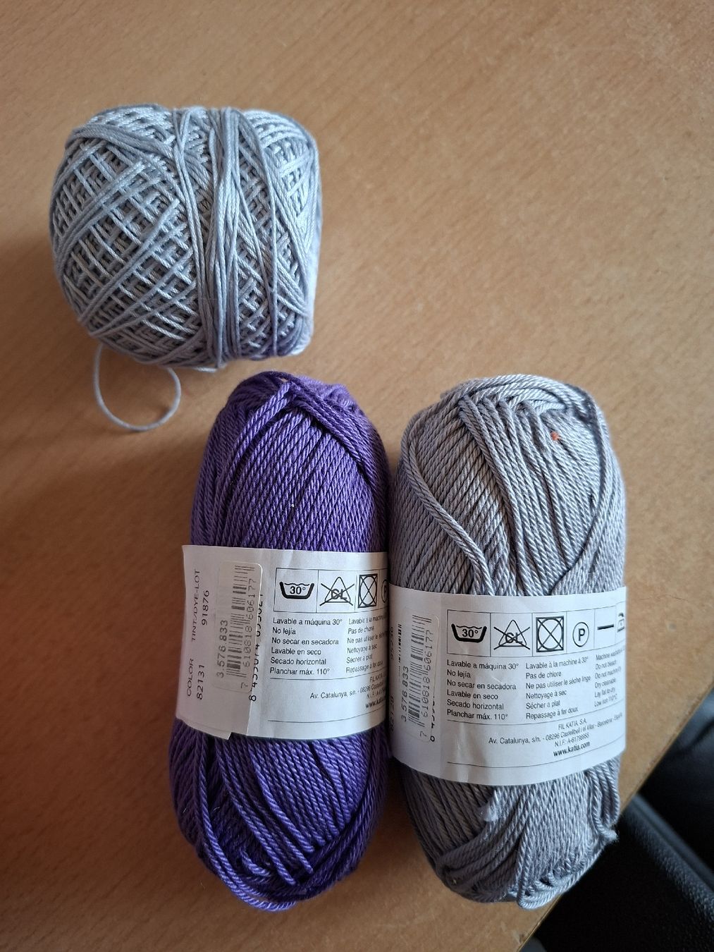 Lana: 3 pelotes de coton – Nuovo e nell'imballaggio originale da Cournillens venduto da masoeur 1