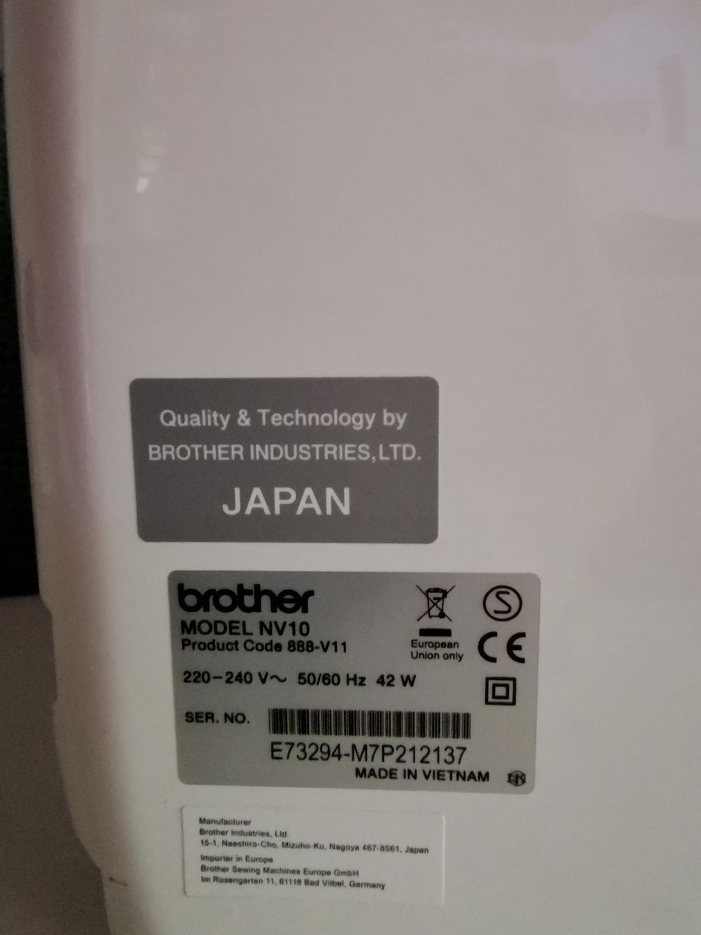 Brother Machines à coudre: Nähmaschine Brother Anneversary – D'occasion à Niederweningen par Sugussuess 3