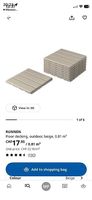 IKEA Bodenrost RUNNEN beige 0.81 m2 neuwertiger Zustand