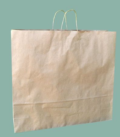 Tragtaschen 540/150x490mm braun gross