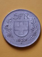 5 FRANKEN SILBERMÜNZE 1937