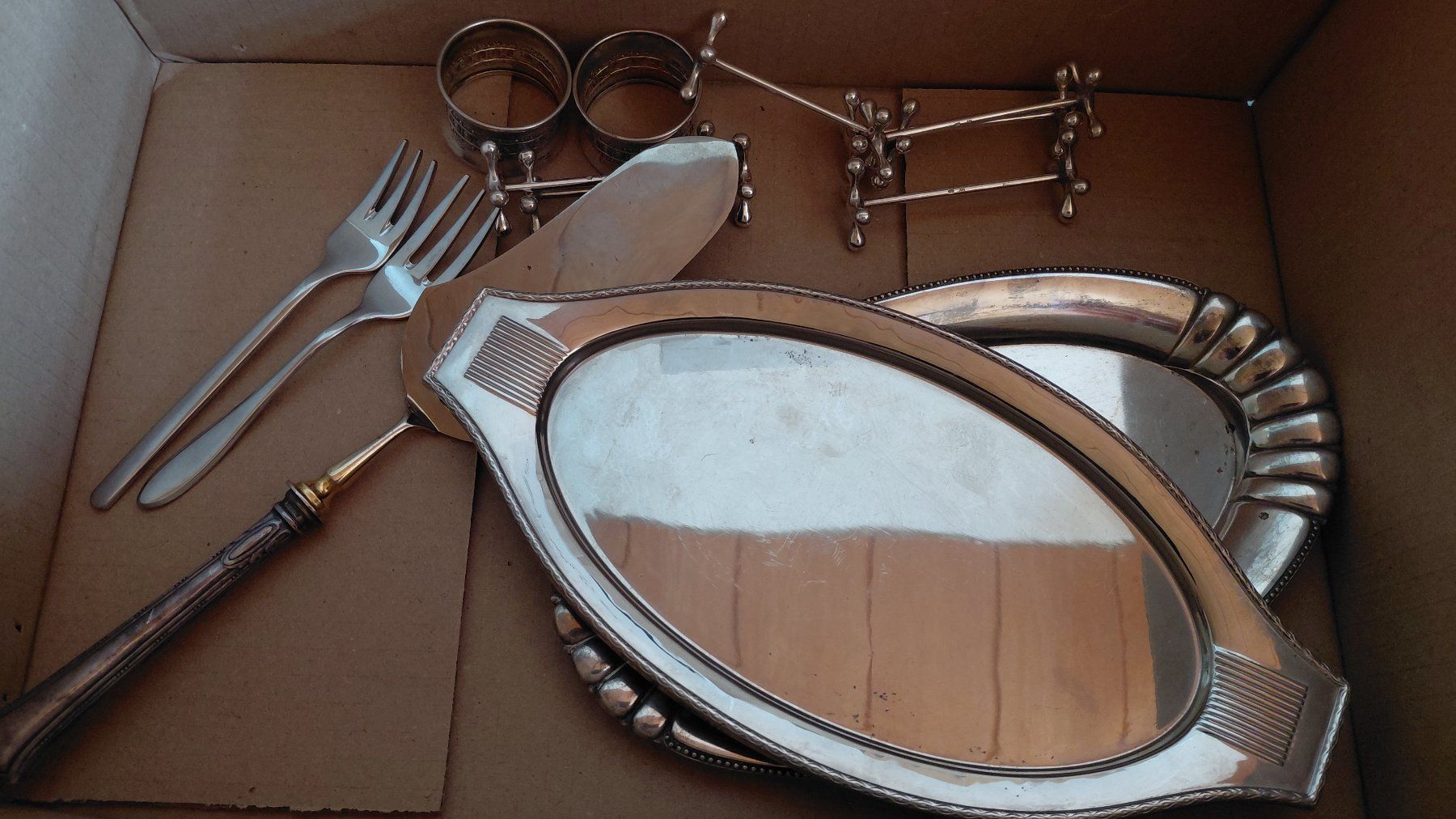 Set di posate: Versilbertes Servier- bzw. Besteck Set – Usato da Steckborn venduto da crimle