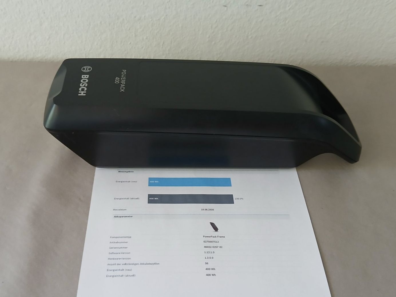 Bosch Akkus: Bosch Powerpack 400 mit 400Wh 100% / inklusive Messbericht – Gebraucht aus Winterthur von .-thx-. 3