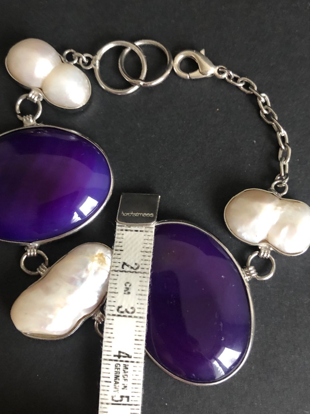Bracelets: Perlen und Achat Armband – D'occasion à Spiegel b. Bern par Rogger72 2