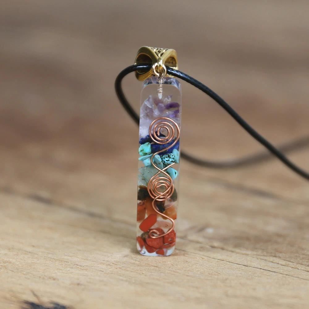 Ciondoli: Pendentif 7 Chakra - pierre naturel – Nuovo e nell'imballaggio originale da Gurmels venduto da Swisspod 2