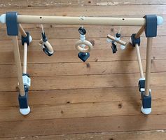 Spielbogen Roba aus Holz in Grau/Weiss