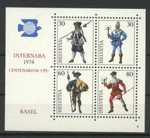 1974, Gedenkblock NABA Basel, Nr. 8 **