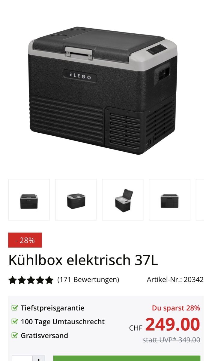 Frigoriferi & Refrigeratori: Kühlbox elego NEU original verpackt – Nuovo e nell'imballaggio originale da Düdingen venduto da gabrielabinz 3