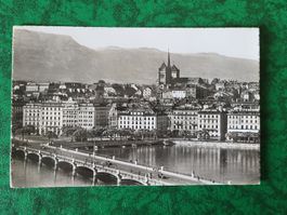 1956, Schöne Postkarte von Genf nach Winterthur