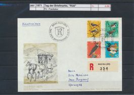 1971 Tag der Briefmarke, "Rüti", PJ - Frankatur