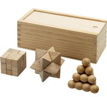 Holz Geduldspiele Set - Knobelspass für kalte Tage!
