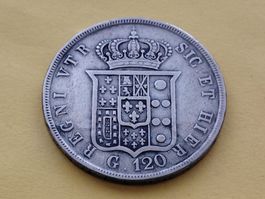 Regno delle due Sicilie 120 Grana 1842 "Ferdinand II" Silber