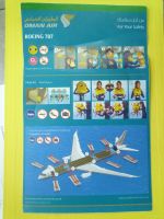 For Your Safety Karte von Boeing 787 Dreamliner