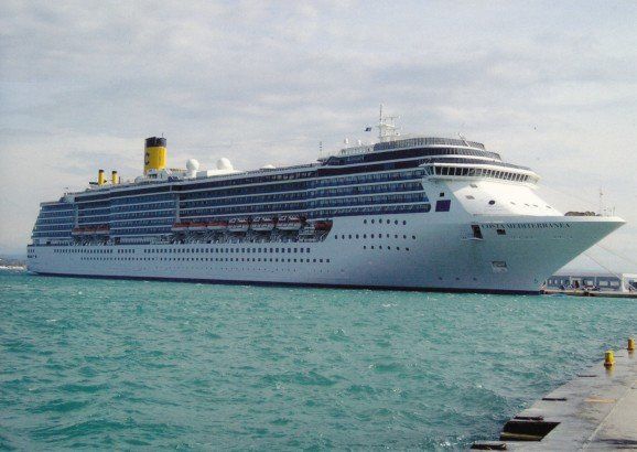 Cartoline postali: Costa Mediterranea, Costa Line – Usato da Zuerich venduto da OceanLinerPostcards