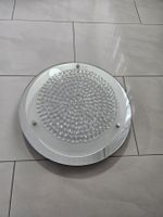 Moderne LED-Deckenlampe Kristall-Optik & Spiegelrand
