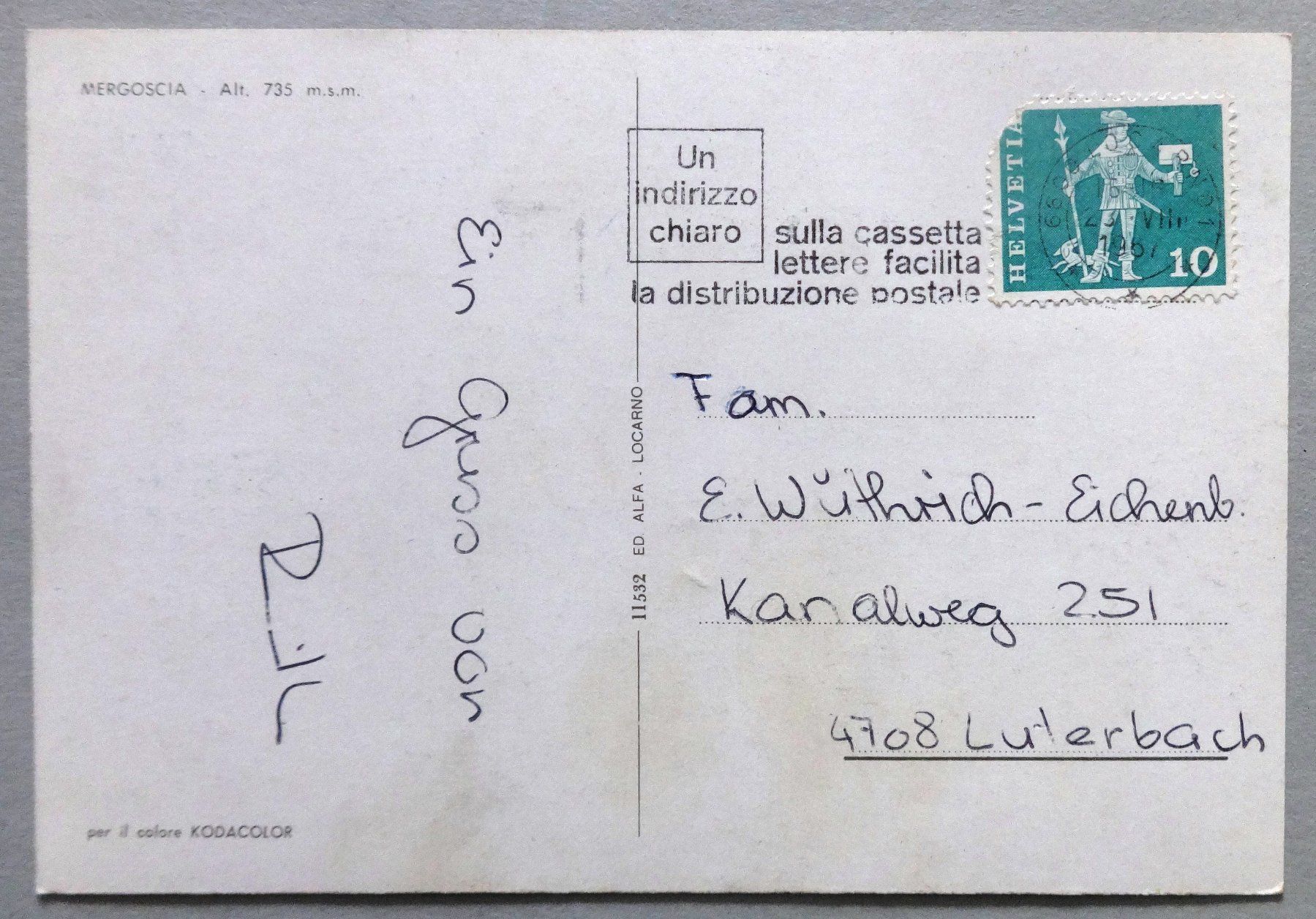 Cartoline postali: Mergoscia - Alt. 735 m s.m. – Usato da Fétigny venduto da Billy2miny 1
