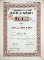 Terraingesellschaft Berlin-Südwesten AG, Berlin - 1895
