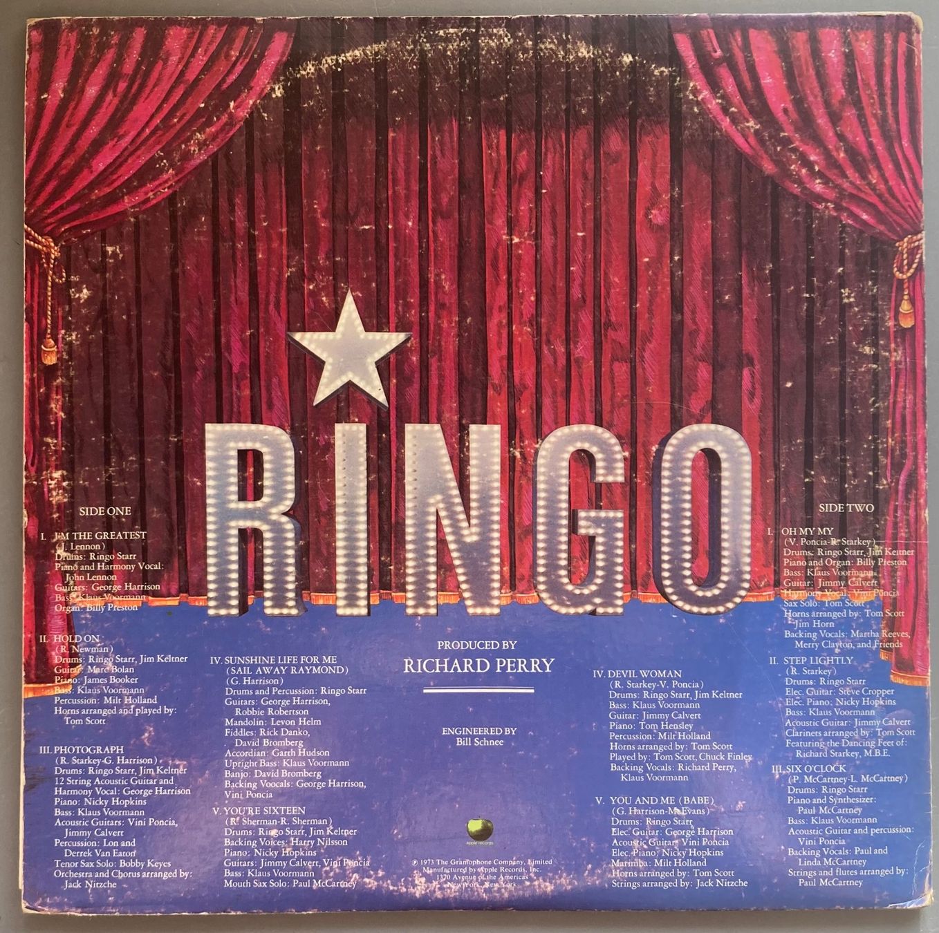 Dischi in vinile: THE BEATLES / RINGO STARR - RINGO – Usato da Poliez-Pittet venduto da Newtown-Records 1