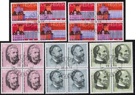 1974 Portrait+Weltpostverein    4-Block    Ersttag