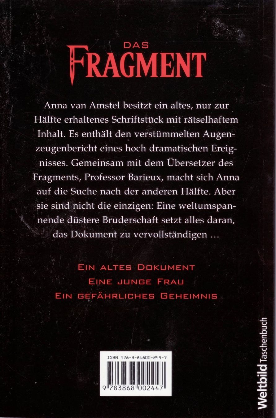 Libri: Ton van Mourik - Das Fragment – Usato da Spiez venduto da Crazyduck 1