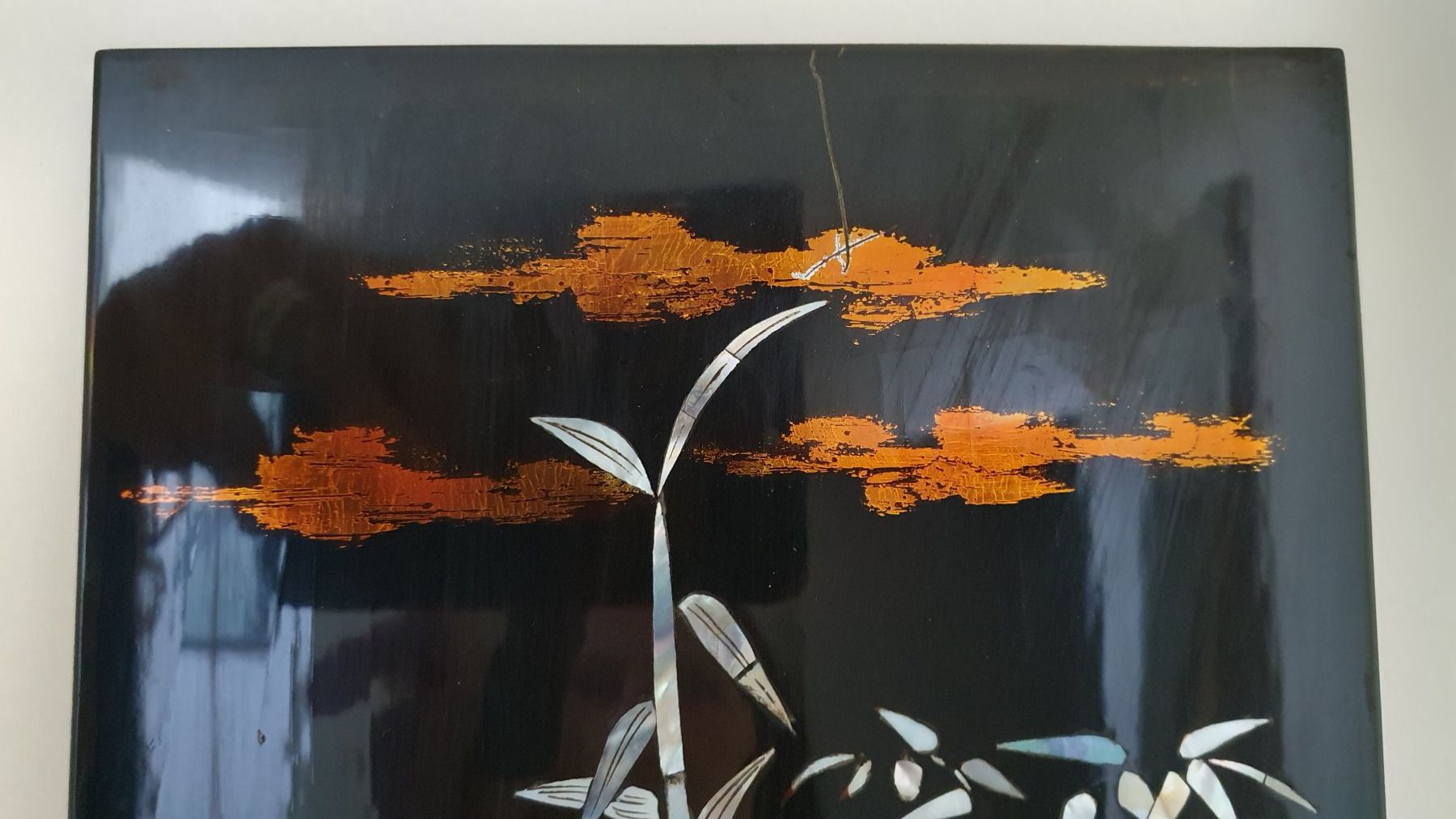 Foto & Immagini: Perlmutbild aus China 19 x 49 cm – Usato da Glattfelden venduto da sessa123 2