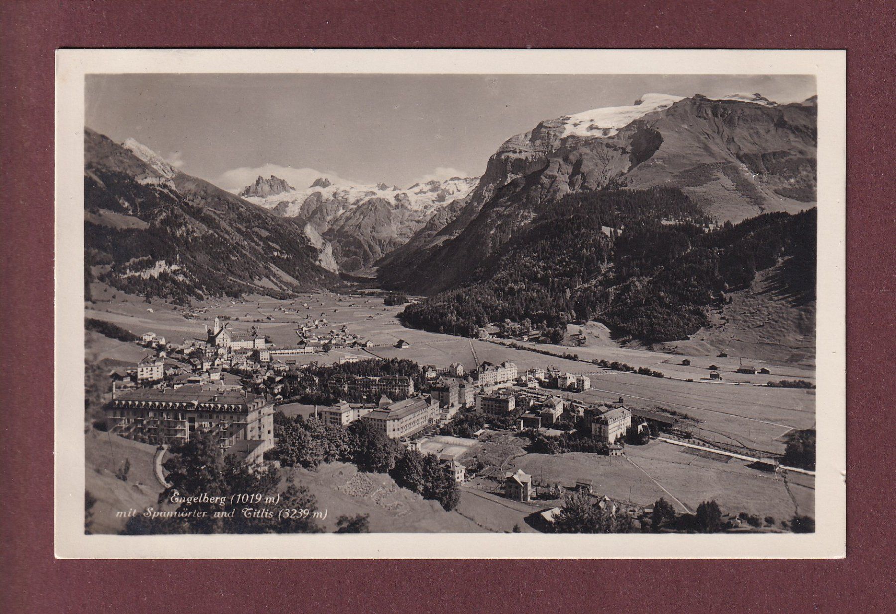 Ansichtskarten: ENGELBERG - Spannörter - Titlis - 1930 – Gebraucht aus Pully von nicecards