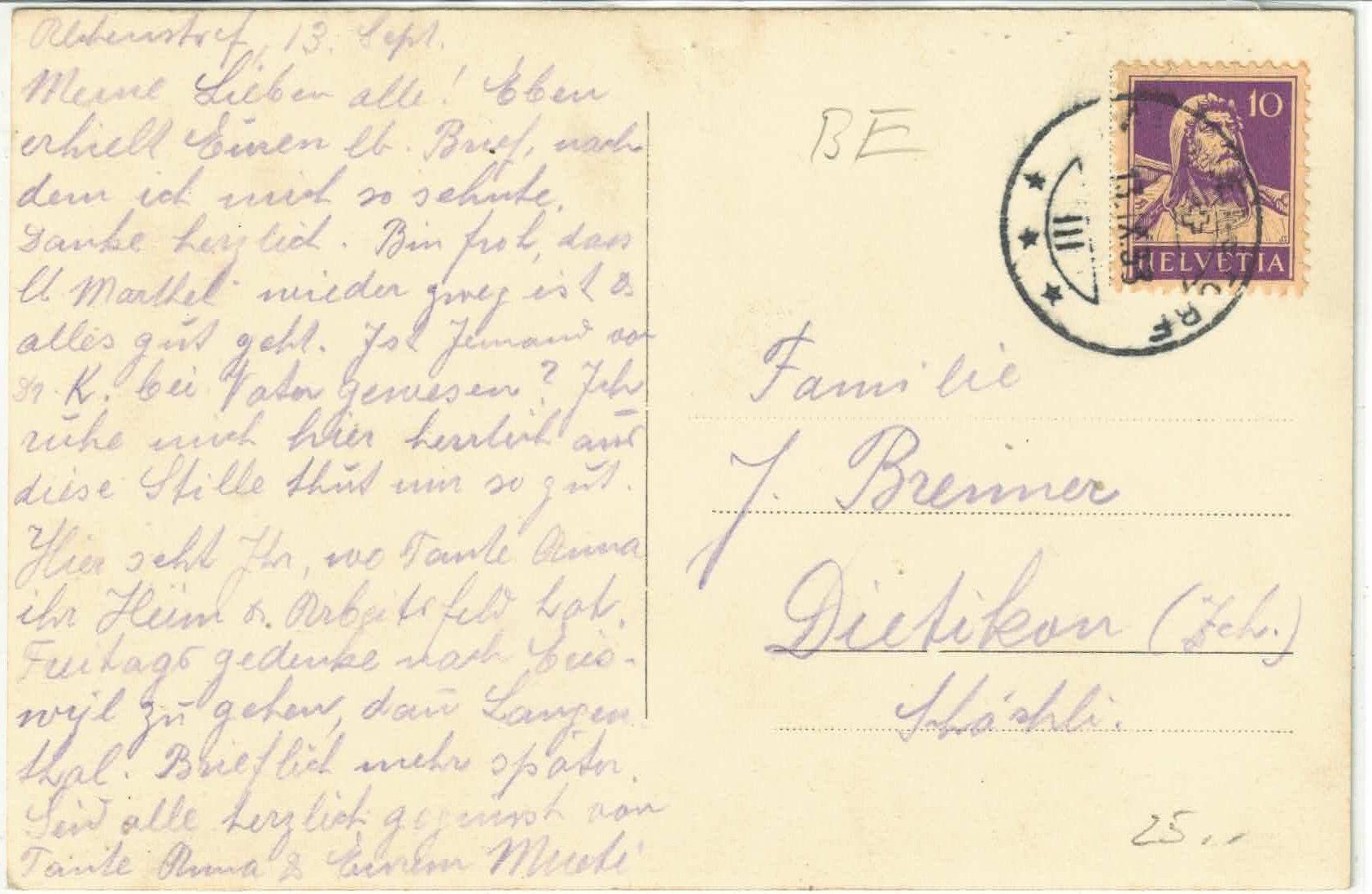 Cartes postales: Alchenstorf - Schulhaus – D'occasion à Ettingen par Kartenplanet 1