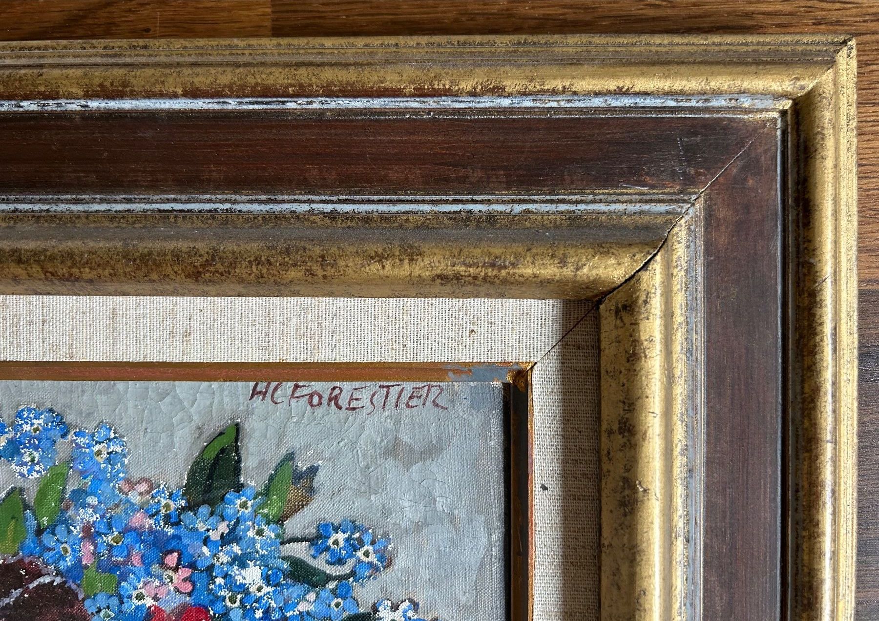 Gemälde: Henri Claudius Forestier: Vase mit Blumenstrauss – Gebraucht aus Lichtensteig von VonSteinegg 1