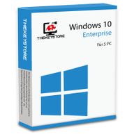 Windows 10 Enterprise 32-Bit / 64-Bit - 5 PC's